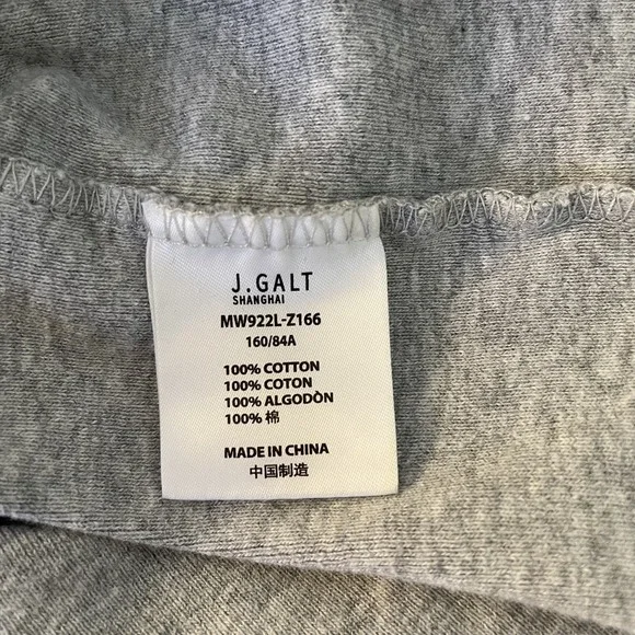 John Galt Graphic Top Bundle One Size Gray Cotton Basic Minimalist Y2K 84 Peachy - Picture 9 of 10